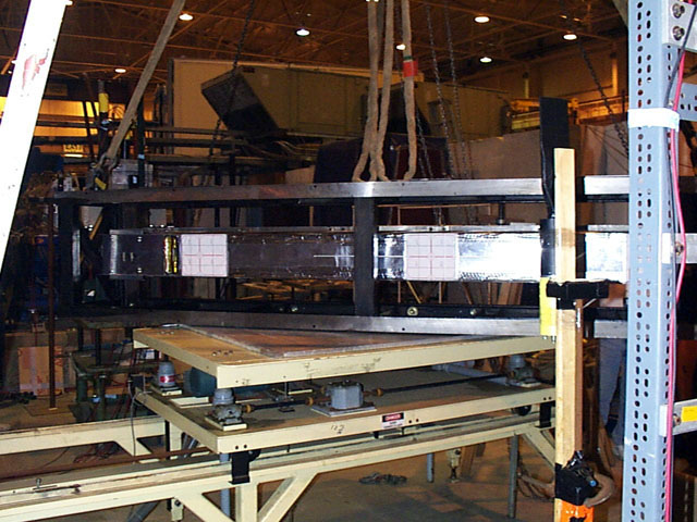 Module Being Placed on Table (1998 Test Beam)